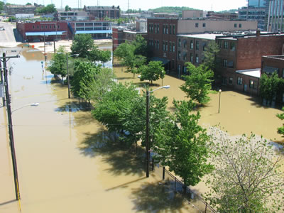 Ist avenue parking, under water