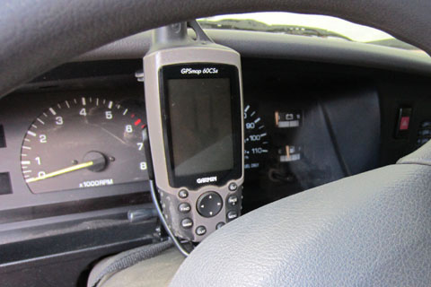 GPS in truck