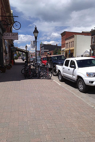 Looking down the streets of Leadville