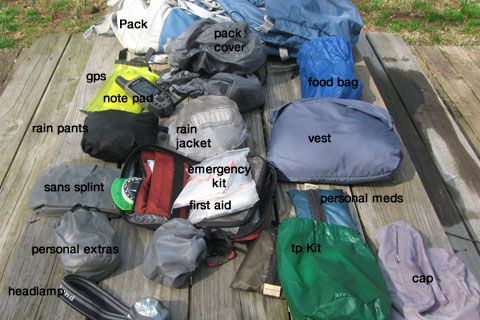 day pack equipment