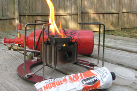 Fire Ribbon and MSR Stove