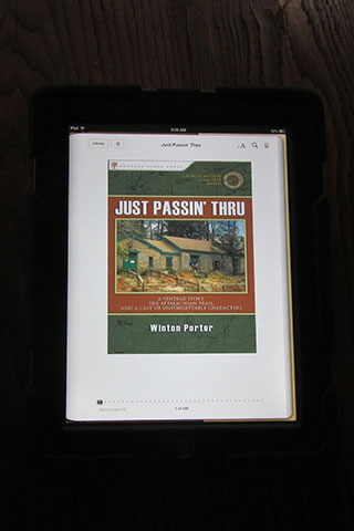 Titel Page from iBook edition of Just Passin' Thru