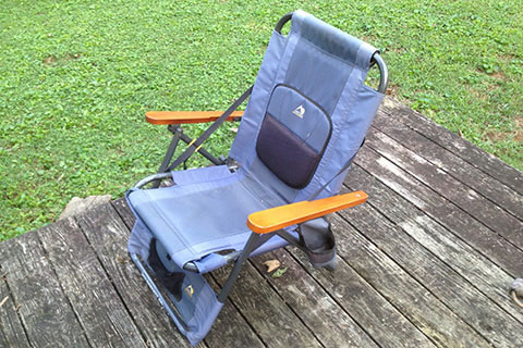 Wilderness Recliner chair on a deck