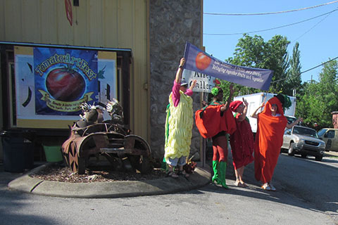 costumes at the Tomato Art Festival