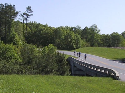 group ride at Natchez Trace