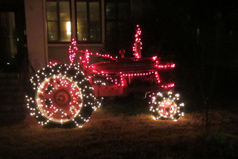 tractor with lights