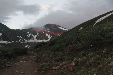 Grays Peak from the trail