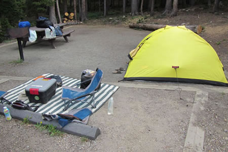 campsite at Guanella Pass Campground