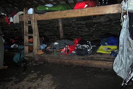 Inside the LeConte Shelter