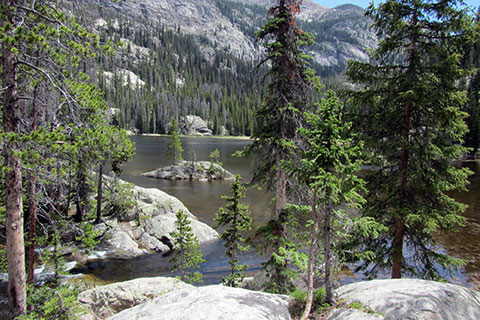 Lone Pine Lake in Rocky Mountain National Park