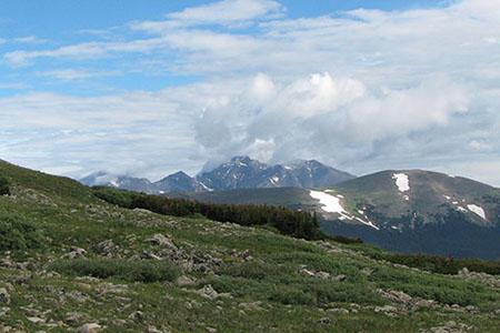 Longs Peak dominating the northern view