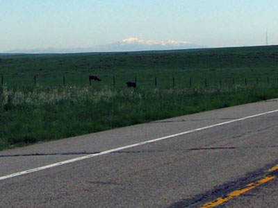 Pikes Peak as seen from a distance