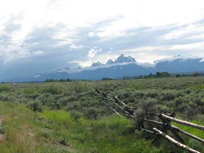 stormy weather over the tetons