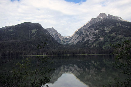 view of Avalanche Canyon from Taggart Lake