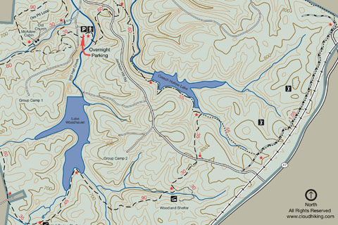 montgomery bell trail map