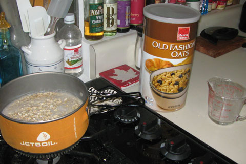 oatmeal cooking