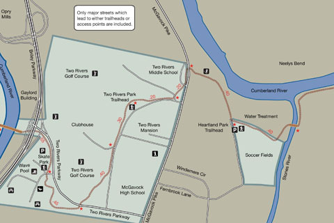 Stones River Greenway Map