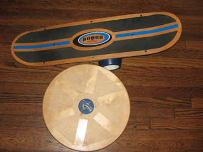 bongo board and wobble board