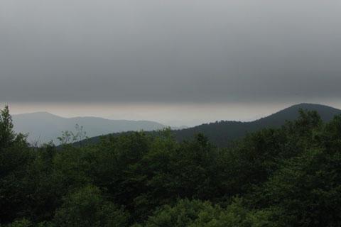 Weather moving into the area mountains