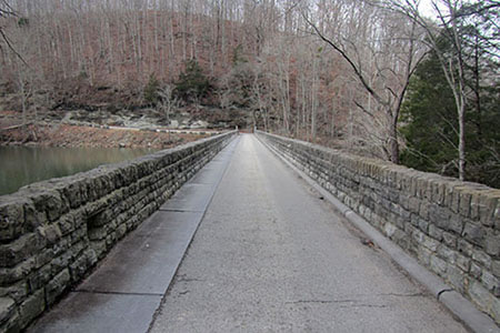 Hwy 136 crossing the dam