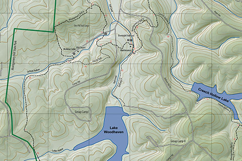 Montgomery Bell State Park Trail Map