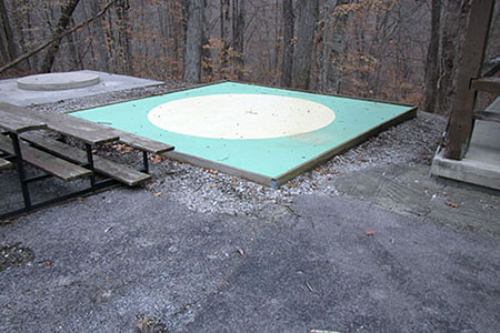 Marble rink and seating