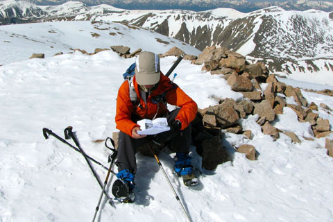 Checking notes on Mount Bross