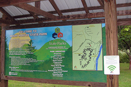 Henry Horton Campground and Trail Kiosk