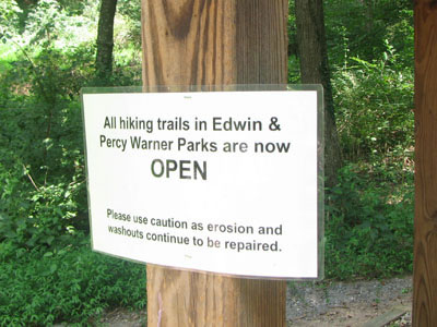trail open sign