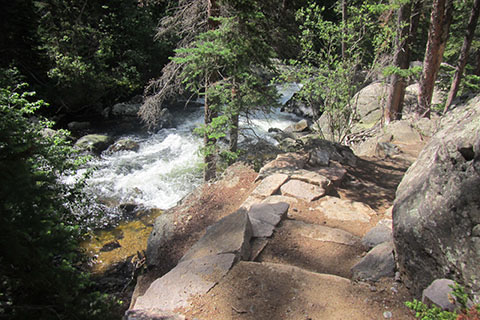 Cascade Falls from the North Inlet Trail