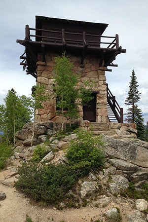 Shadow Mountain Fire Tower in Rocky Mountain National Park
