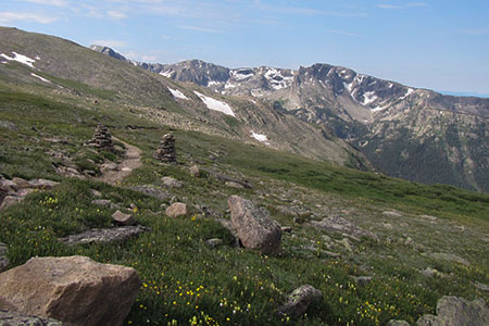 view into North Inlet and Ptarmigan Mountain